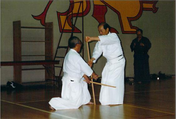 Haruna and Namitome doing jodo